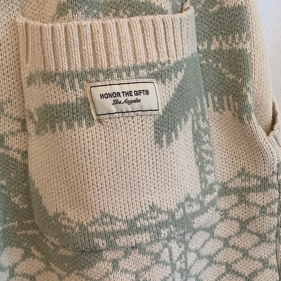 HONOR THE GIFT Jungle Jacquard  Women’s Knit Shorts 100% Cotton NWOT. - Picture 4 of 7